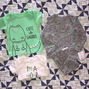 Carter’s, 6mon, never worn, 4-piece jammie set